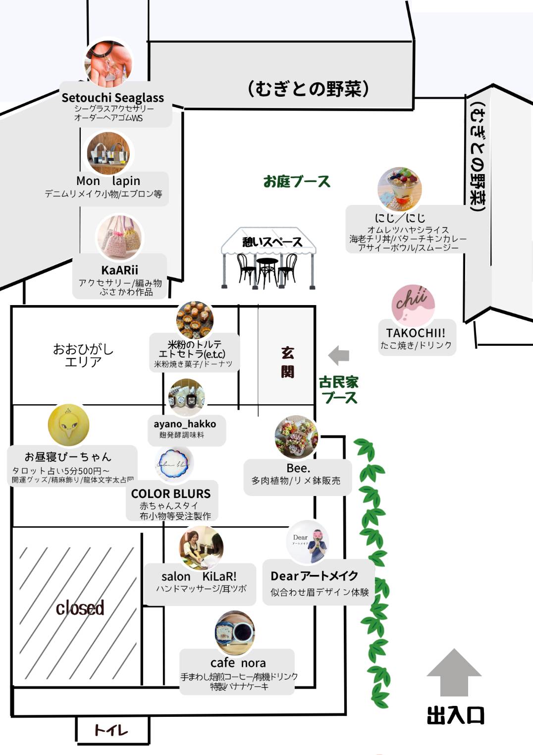 おおひがしマルシェ チラシ裏